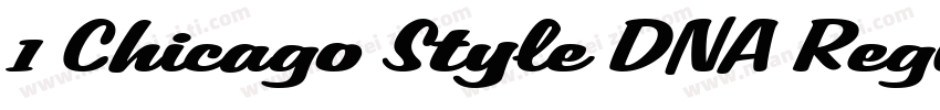 1 Chicago Style DNA Regular字体转换